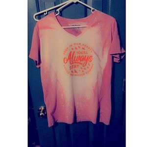 Bleached custom Gildan Tee